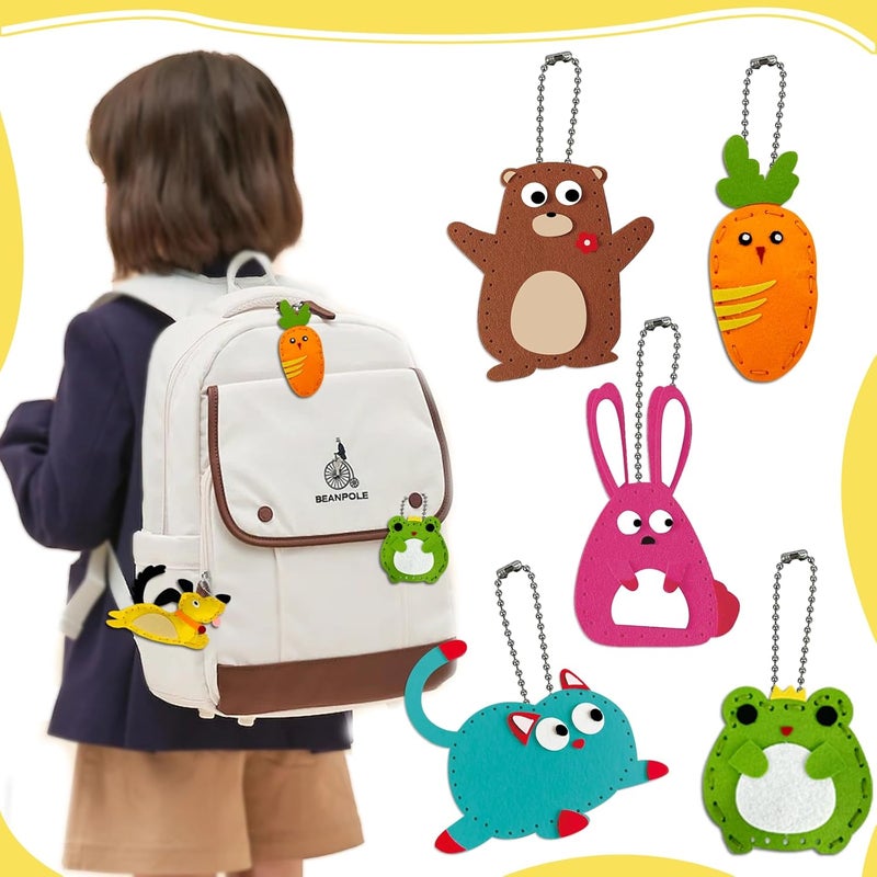 LURVUO DIY Doll Sewing Toys, Animal Sewing Kit for Kids Beginner Arts & Crafts Felt Sewing Craft Kits Educational Toys Sewing Kit for Kids Boys Girls Childrens DIY Crafting and Sewing - Image 4